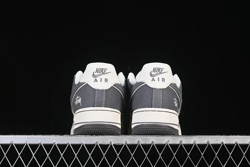 All categories Nk Air Force 1 Air Force series Nk Air Force 1 Low Air Force low-top Nike Air Force 1'07 Low Stusi co-branded rice dark gray canvas Air Force 1 low-top casual sneakers JP8028-011